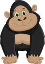 Cute gorilla cartoon Royalty Free Stock Photo