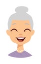 Cute granny vector illustration.