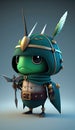 Cute Grasshopper Animal Warrior 3D Game Model Generative AI Royalty Free Stock Photo