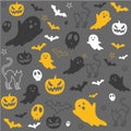 Gray helloween background pattern in 