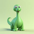 Cute Green Diplodocus Toy Dinosaur For Playful Children