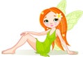 Cute green fairy