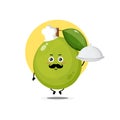 Cute guava characters become chef