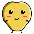 Cute guava emoticon