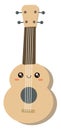 Cute guitar, illustration, vector