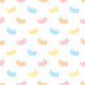 Cute gummy jelly candy seamless pattern background Royalty Free Stock Photo