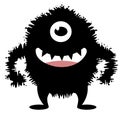 Cute Hairy Monster Royalty Free Stock Photo