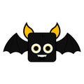 Cute halloween bat cartoon character Royalty Free Stock Photo