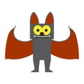 Cute halloween bat cartoon character Royalty Free Stock Photo