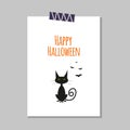 Cute Halloween postcard