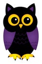 Cute Halloween Owl. Happy Halloween. Vector Halloween Owl Royalty Free Stock Photo