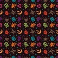 Cute hallowen pattern background