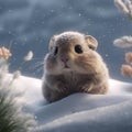 Cute Hamster. Graphic Resource. Generative AI Royalty Free Stock Photo