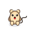 Cute hamster illustration vektor design