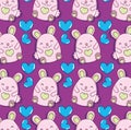 Cute hamsters background