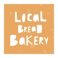Cute hand drawn doodle bread background with text space. Illustrations for bakery, menu