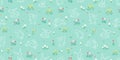 Cute hand drawn easter bunnies design, easter doodle background, great for textiles, banners, wallpapers, wrapping - vector design Royalty Free Stock Photo