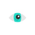 Cute hand drawn halloween eye vector illustration Royalty Free Stock Photo