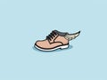 Cute Hand-Drawn Wingtips Illustration with Simple Design AI Generated