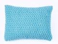 Pretty blue pillow Royalty Free Stock Photo