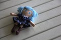 Cute handmade girl doll with a cute dress