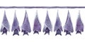 Cute hanging upside down bats. Seamless pattern Royalty Free Stock Photo