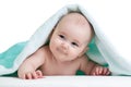 Cute happy baby in towel Royalty Free Stock Photo