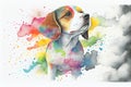 Cute happy Beagle puppy pet dog portrait Royalty Free Stock Photo