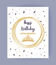 Cute Happy Birthday, Little Princess Color Banner