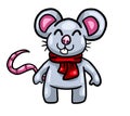 A Cute and Happy Christmas Mouse