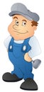 Plumber - Cartoon Character - Vector Illustration Royalty Free Stock Photo