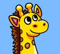 A Cute Happy Giraffe Card