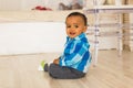 Cute happy mixed race baby boy portrait Royalty Free Stock Photo