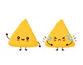 Cute happy and sad funny nachos