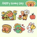 Cute happy sunny day volume 1 animal sticker