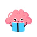 Cute healthy happy human brain organ