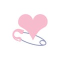 cute heart love with clothespin hook