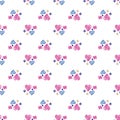 Cute hearts elements seamless pattern. 14 february. wallpaper Royalty Free Stock Photo