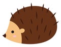 Cute hedgehog, illustration, vector Royalty Free Stock Photo