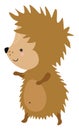 Cute hedgehog, illustration, vector Royalty Free Stock Photo