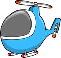 Cute Helicopter Vector