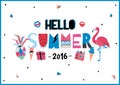 Cute Hello Summer Poster