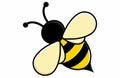 Honey bee cartoon clipart Royalty Free Stock Photo