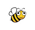 cute honey bee mascot character vector logo design inspiration