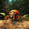 Cute Horn Beetle Animation