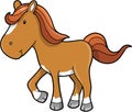 Cute Horse Pony Vector Royalty Free Stock Photo