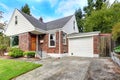 Cute house with brick trim Royalty Free Stock Photo