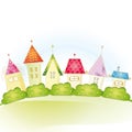 Cute houses Royalty Free Stock Photo