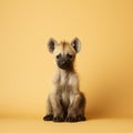 Minimalist Photography Of A Cute Hyena In Japanese Minimalism Style