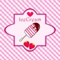 Cute ice cream illustration